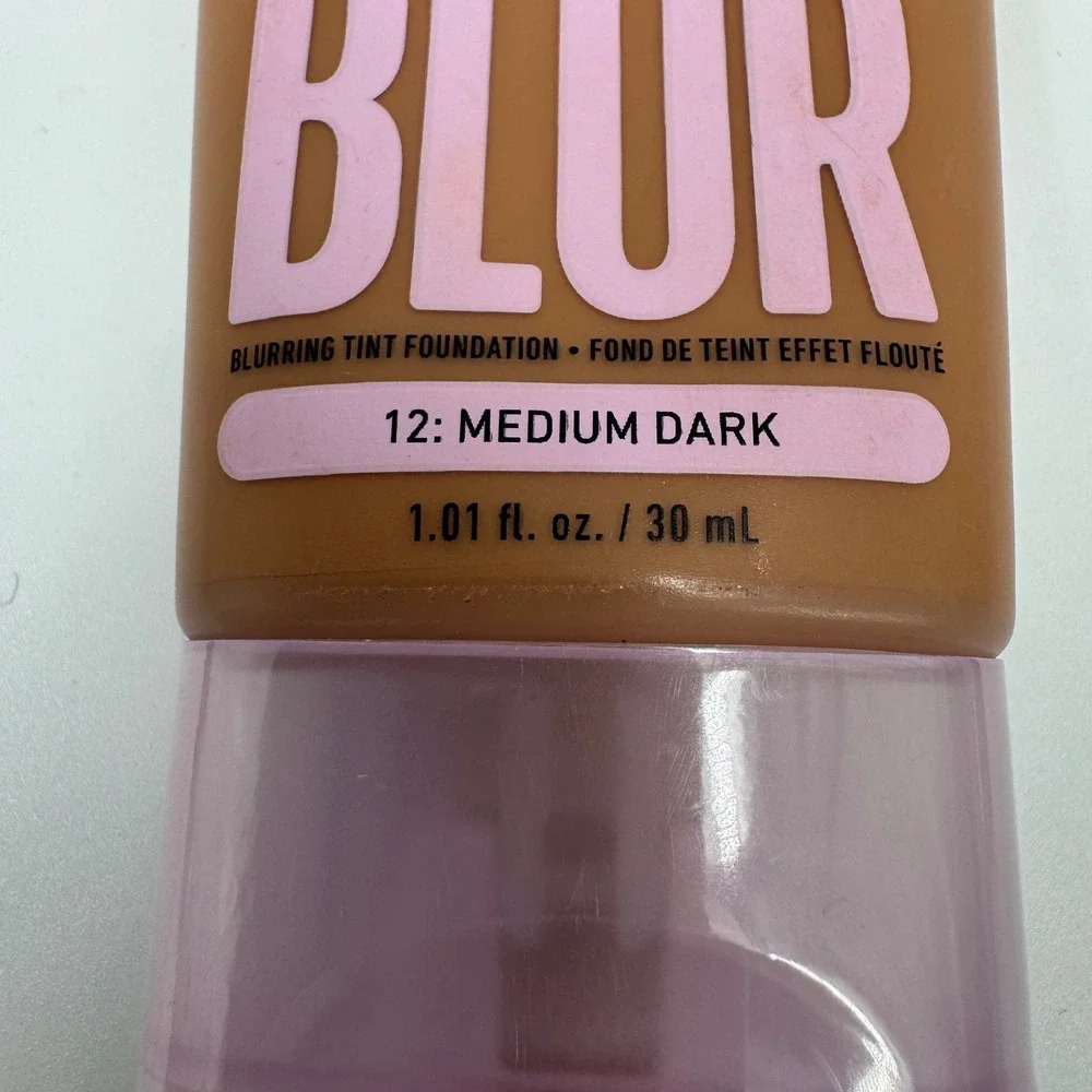 NYX Bare With Me Blur Blurring Tint Foundation 12 Medium Dark BWMBT12 1.01oz NEW